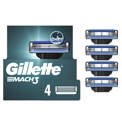 Picture of International Germany Products Gillette Mach3 Razor Blades for Men - 4 Cartridge