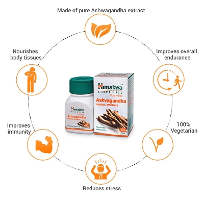 Picture of Ashvagandha Genaral Wellness 60 Tablets 1 Pack