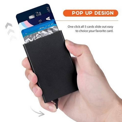 Picture of Automatic Stainless Steel Aluminum Credit Card Holder