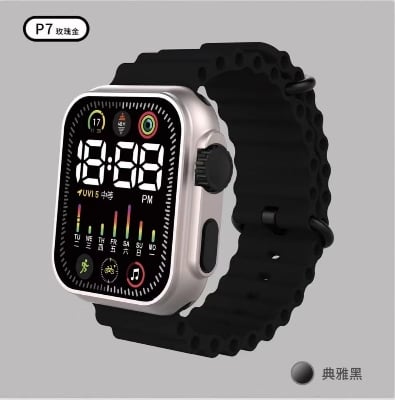 Picture of Digital Watch Waterproof 30M Fashion Women's Watch for Men's Sports Waterproof Simple Silicone Electronic Watch for Men