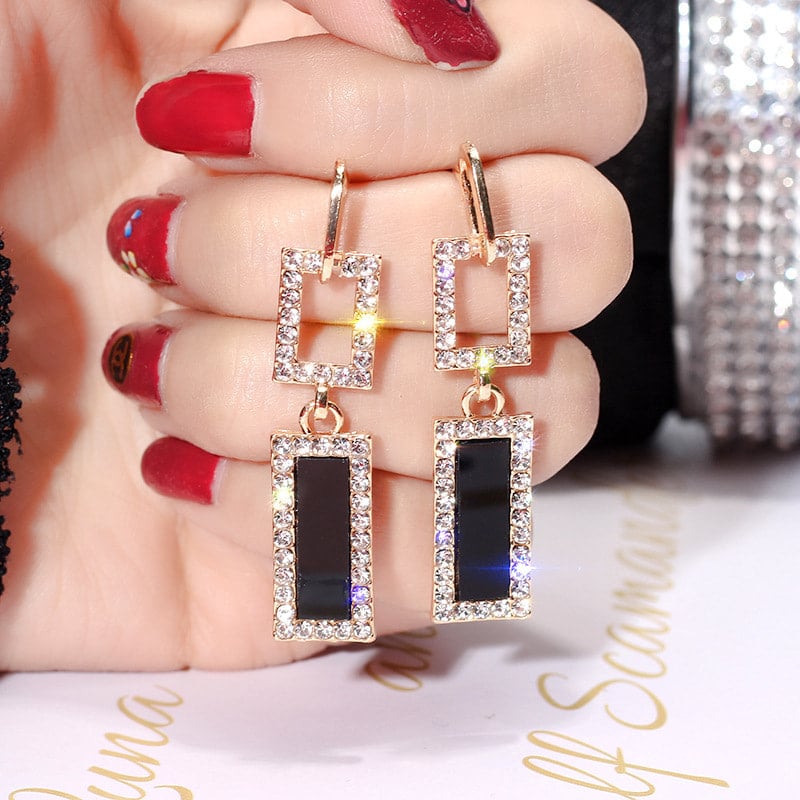 Picture of Women's Square Hoop Earrings Stylish Durable Jewelry Accessory