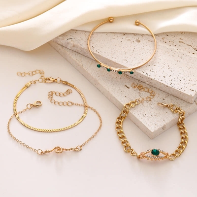 Picture of Love Star Design Zircon Bracelets Set