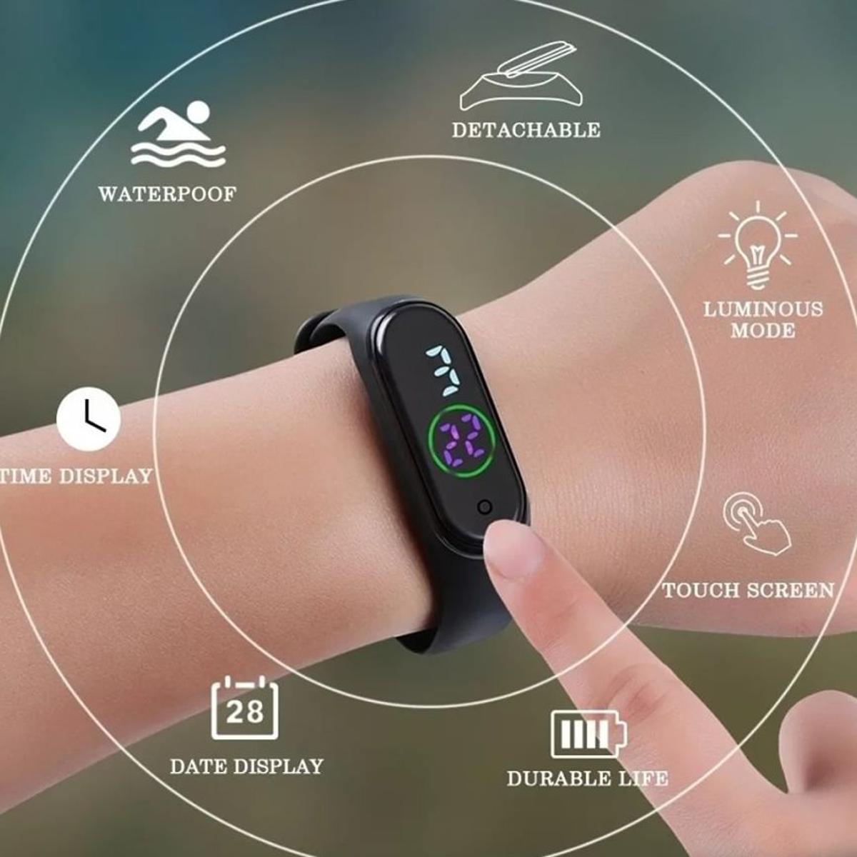 Picture of Fashion Sports Led Watch, Upgraded Version Electronic Bracelet Gift watch for Students