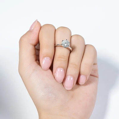 Picture of Adjustable Zircon Stone Finger Ring