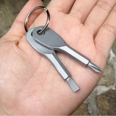 Picture of Pocket Tools Multifunction Screwdriver Keychain Repair Tool Kits Outdoor Emergency Survival Screwdrivers Key Chain Ring good Quyality