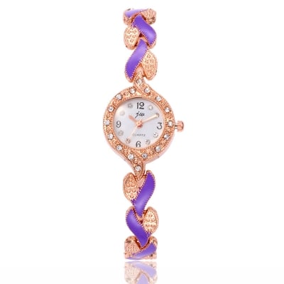 Picture of Highly Sustainable - Rose Gold Tone Analog Watch Quartz Bracelets Watchs For Women - Durabilty Assured - Understated Sophistication