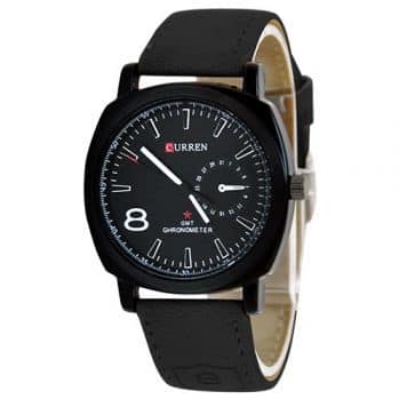 Picture of Stylish Addition - Brown Pu Leather Analog Dial Watches For Men Watch For Men - Watch - ঘড়ি - Sustainable Choice - Elite Expression