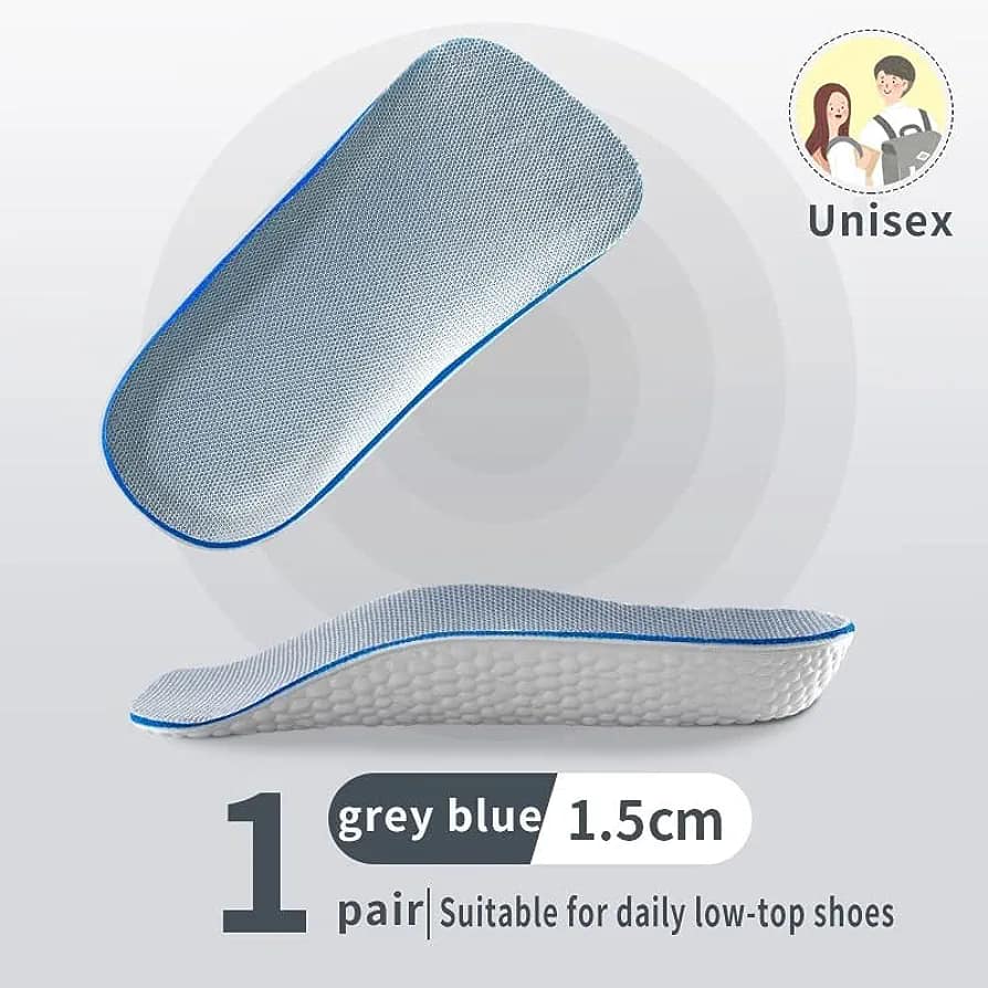 Picture of New Increase Insoles Half Shoe Pads Men Women Breathable Height Increase Insoles for Men