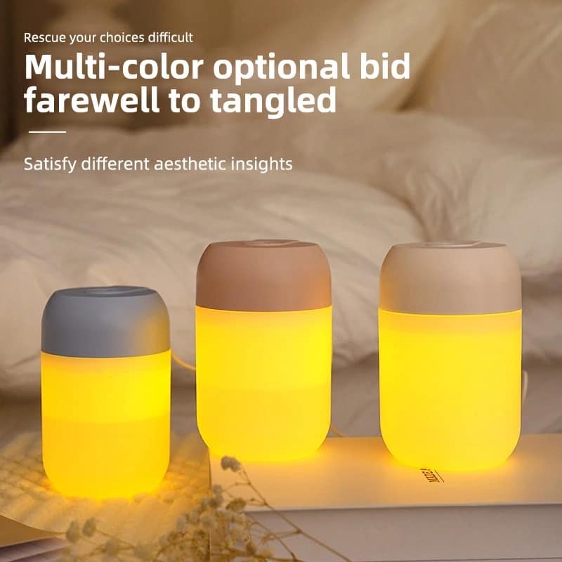Picture of Mini Portable Ultrasonic Air Humidifer Aroma Essential Oil Diffuser USB Mist Maker Aromatherapy Humidifiers for Home Car