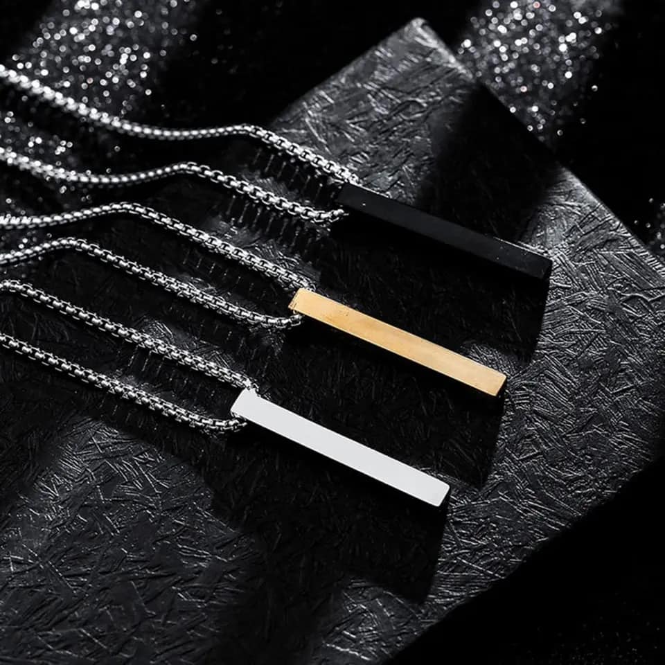 Picture of New Trendy Simple Stainless Steel Cuban Link Chain Necklace for Men - Men's Pendant