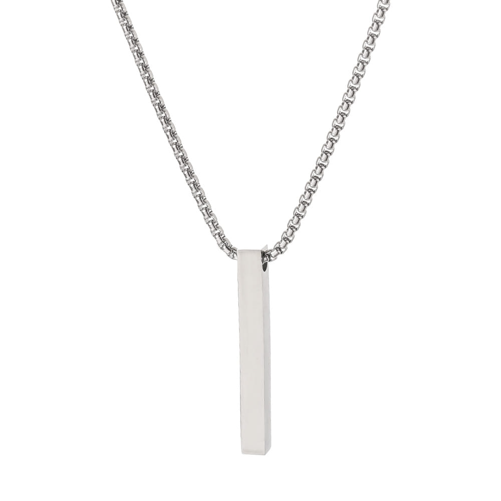 Picture of New Trendy Simple Stainless Steel Cuban Link Chain Necklace for Men - Men's Pendant