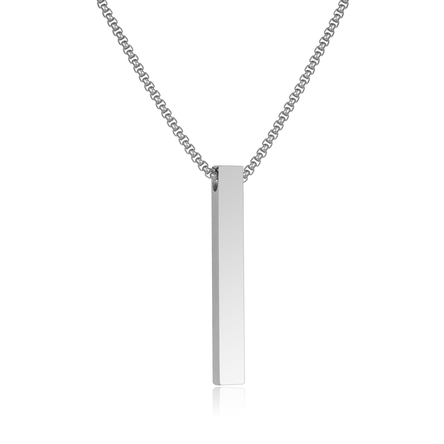 Picture of New Trendy Simple Stainless Steel Cuban Link Chain Necklace for Men - Men's Pendant