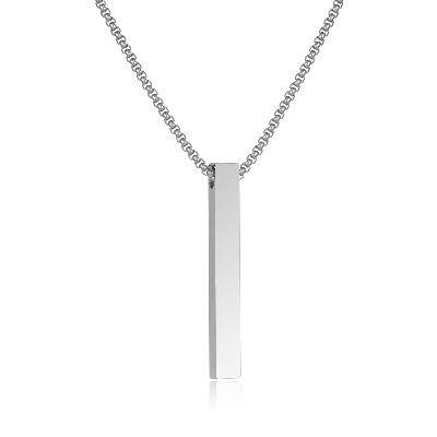 Picture of New Trendy Simple Stainless Steel Cuban Link Chain Necklace for Men - Men's Pendant