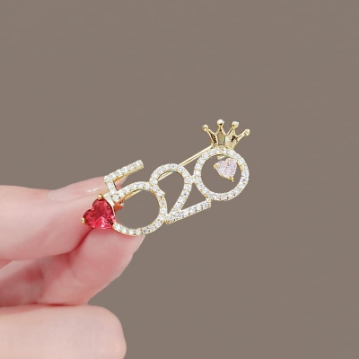 Picture of 520 Hijab pin(Golden color) Fashion Creative Safty Pins For girls and Women