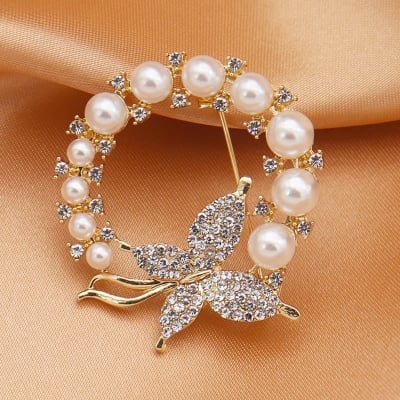 Picture of Fashionable Flower  Brooch Hijab Safety Pin for Women