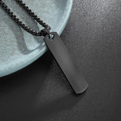 Picture of Trendy Square Stainless Steel Chain Jewellery Necklace For Men