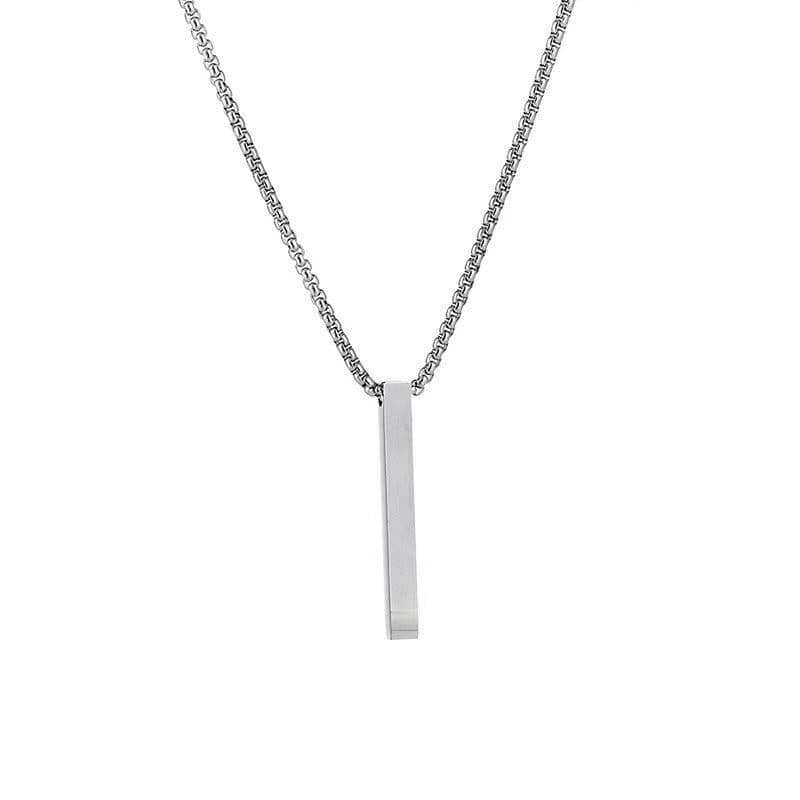 Picture of Fashion New Pendant Necklace Men Punk Trendy Simple Stainless Steel Chain Jewellery Gift