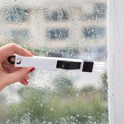 Picture of New Plastic Corners And Edges Cleaning Brush For Window Frame Keyboard With Mini Dust Pan 1pcs