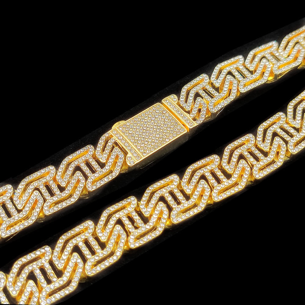 Picture of New AP style Men Cuban Link Chain  Bangle Jewelry  Breslet for Men