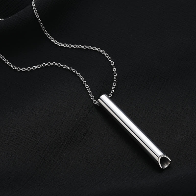 Picture of Silver Color  Breathing Necklace Metal Chain for Men