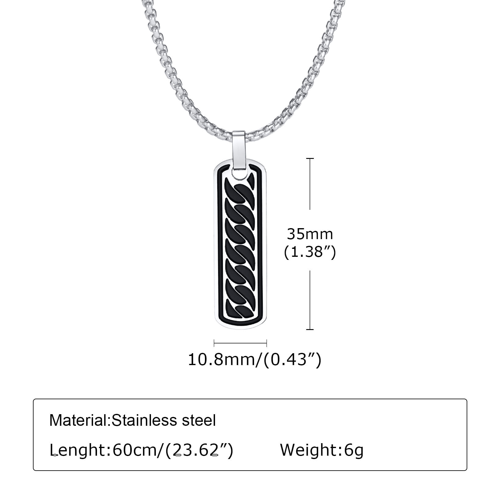 Picture of Trendy Stainless Steel Chain Pattern Bar Party Jewelry  Necklace Chain For Men