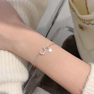 Picture of Stone Moon Star Round Bracelets for Women