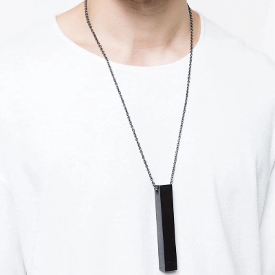 Picture of Men's Necklace Stainless Steel Cuban Link Chain