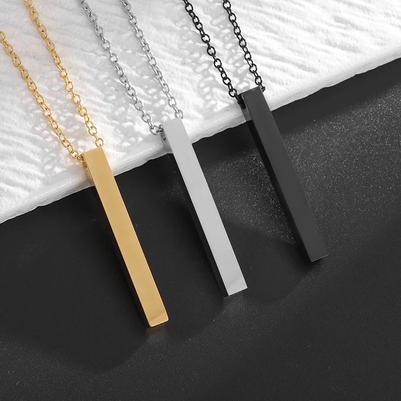 Picture of New Men's Arrow Black Silver Golden Pendant Necklace Stainless Steel Male Punk Retro Jewelry