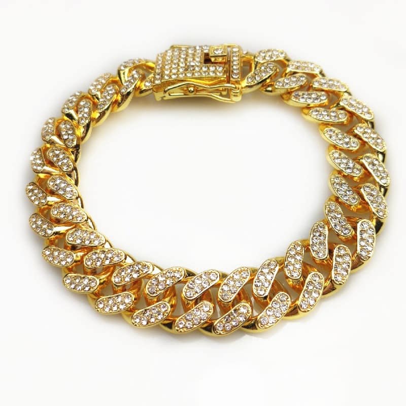 Picture of Chain Bracelet with gold_plate- Men's Bracelet - Stainless Steel Bracelet