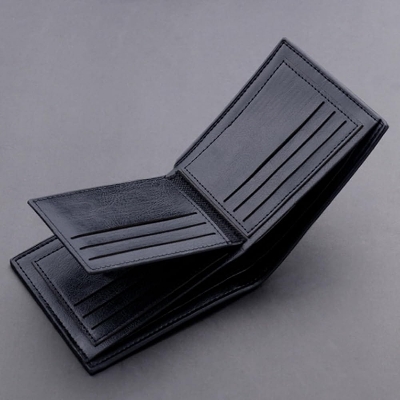 Picture of New Men's Wallet Vertical Multi Card Small Wallet Driver's License Youth Mini Student Change Bag Card Bag