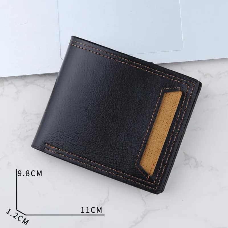 Picture of New Men's Wallet Vertical Multi Card Small Wallet Driver's License Youth Mini Student Change Bag Card Bag