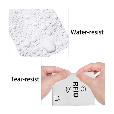 Picture of Ultrathin Anti-Rfid Wallet Blocking Reader Lock Bank Card Holder, Aluminium Smart Anti Theft Credit Card Cover Protection