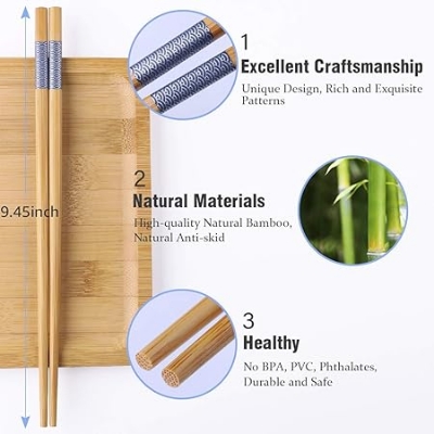 Picture of High Quality Wooden Chopsticks Set Plain