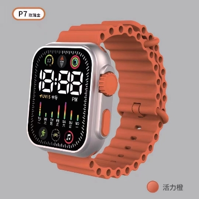 Picture of LED Digital Sports Watch For Man - Women LED Wrist Square Digital watch Simple Non-smart Electronic Watch For Students' Exams