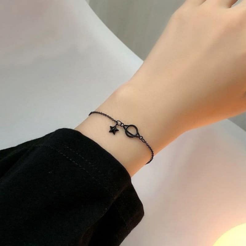 Picture of Women Silver Color Lucky Bracelet Female Crystal Heart Charm Pulseras Bracelet Bridal Wedding Engagement Fine Jewelry Gift