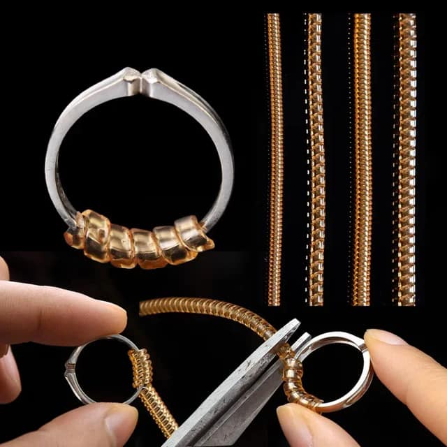 Picture of New Tightener Spring Rope for Ring Size Adjustment Tools Loose Ring Inner Adjust Invisible Spiral Rings