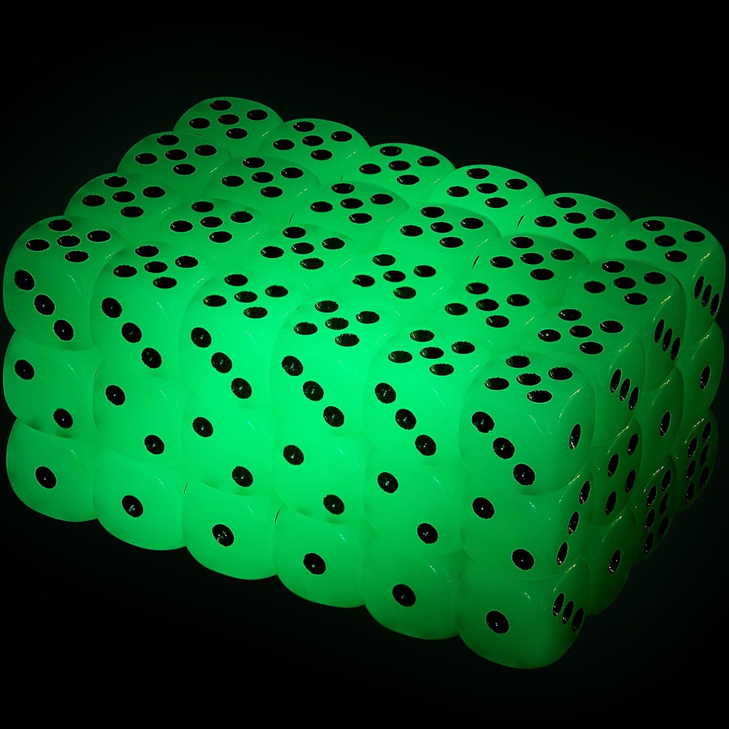 Picture of Luminous Dice Rounded Corner Drinking Glowing Dice Entertainment Ludu Koti