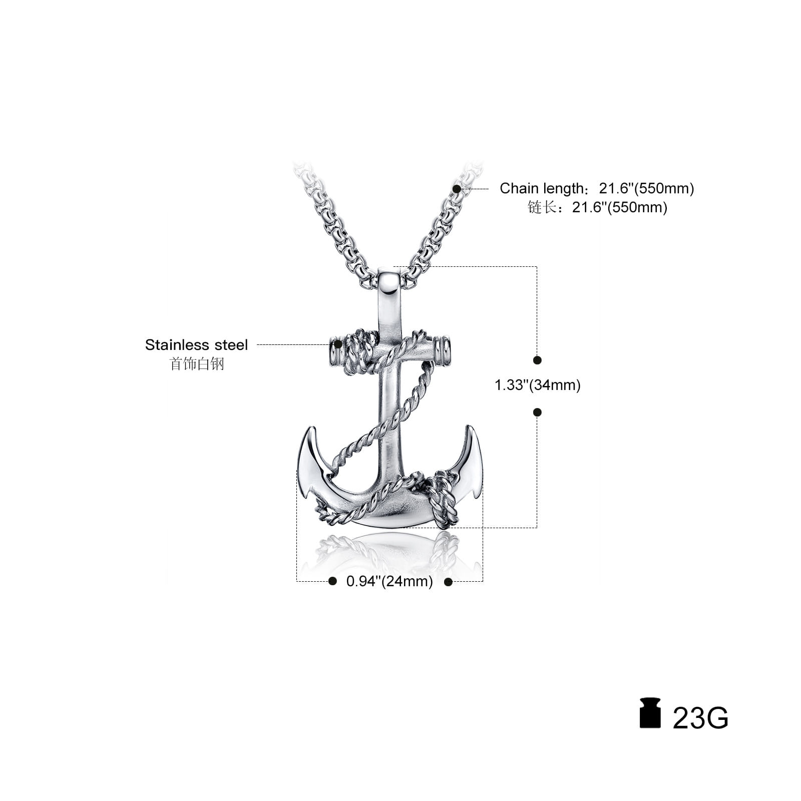 Picture of Fashion  Pendants Chain Necklace for Men Fashion Jewelry Gift Chain For Men