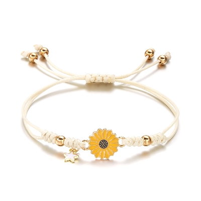 Picture of Bracelet Set Chain Boho Fashion Sunflower Jewellery Bracelet For  Women