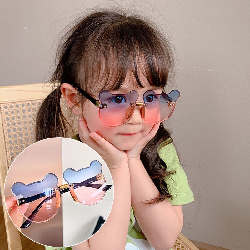 Picture of Teddy Glow Fantasy Bear-Shaped Colorful Kids Sunglasses