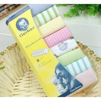 Picture of Baby Wash Cloth -Kids Hand Cloth -Newborn Child Towel Set 8pcs
