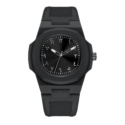 Picture of Aura watch 2025 New Arabic Aura Watch Black Modern Design  Silicone Watch For Men
