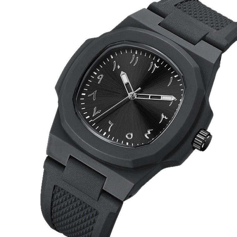 Picture of Aura watch 2025 New Arabic Aura Watch Black Modern Design  Silicone Watch For Men