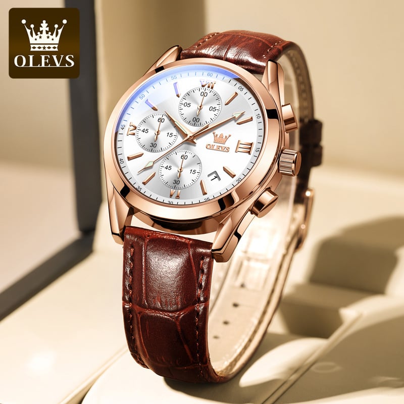 Picture of Top Luxury Leather Analog Quartz Fashionable Watch Master Copy Watch for Men
