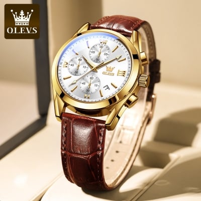 Picture of Top Luxury Leather Analog Quartz Fashionable Watch Master Copy Watch for Men