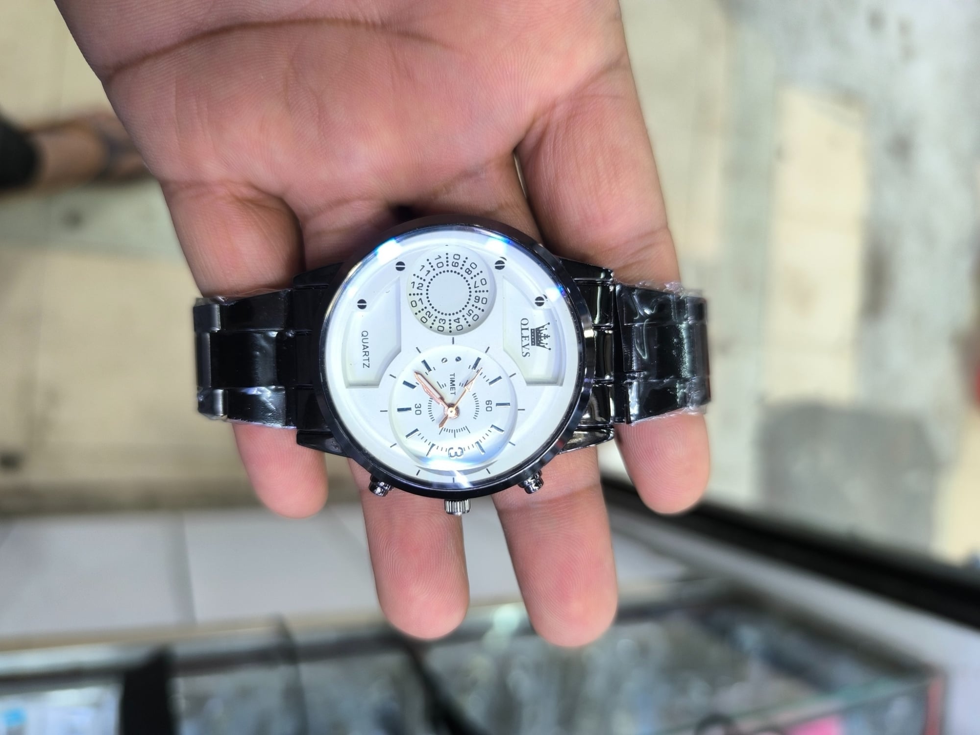 Picture of New Cky Analog Sports Watch for Men-ROUND Black