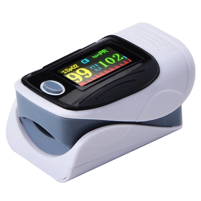 Picture of Oximeter Finger Clip Oximeter Finger Pulse Monitor Oxy Saturation Monitor Heart Rate Meter