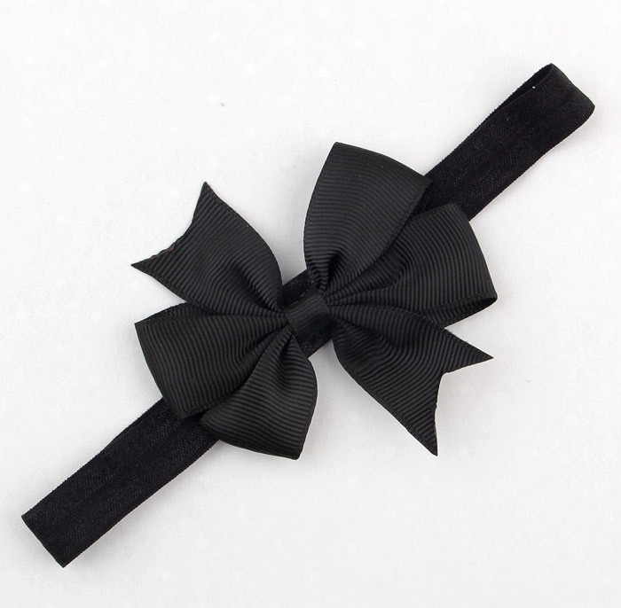 Picture of Wholesale Solid Color V-Ribbon Swallowtail Baby Bow Headband