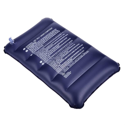 Picture of Velvet Air Pillow Cushion Sleeping Bag Backpacking Pillow Soft Comfortable Air Inflatable Travel Pillow Tourist Pillow (Blue) - Blue