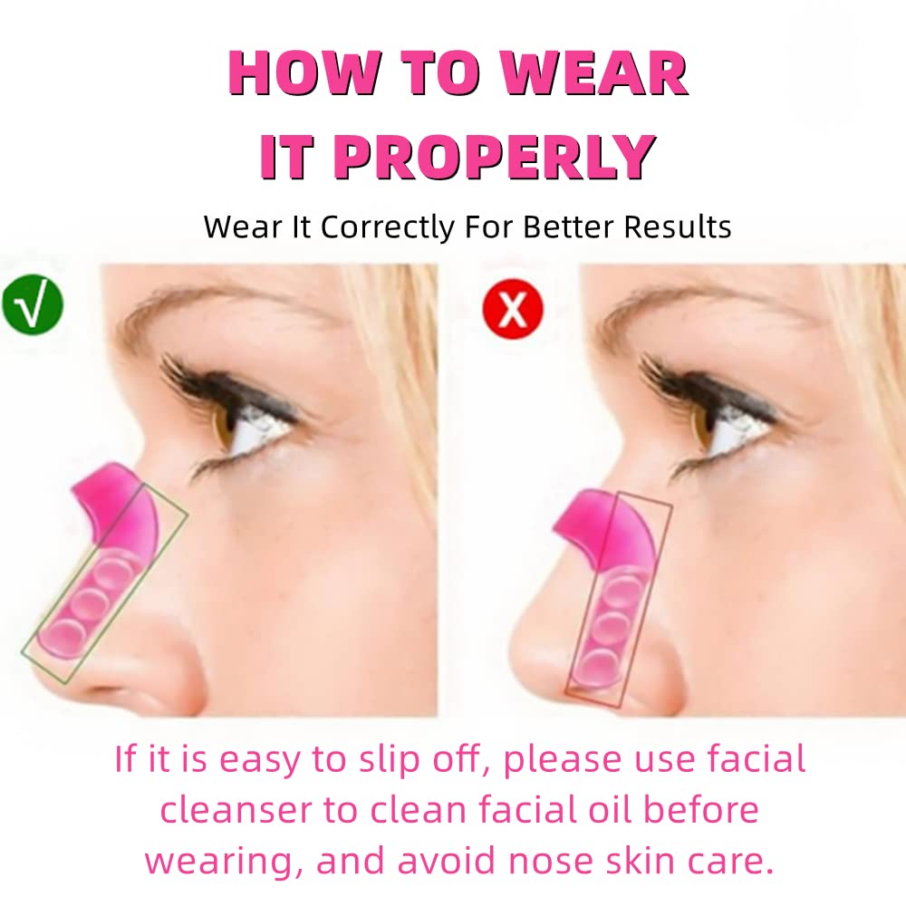 Picture of Nose Shaper Clip Nose Up Lifting Shaping Bridge Straightening Slimmer Device Silicone Nose Slimmer No Painful Hurt Beauty Tools - Pink